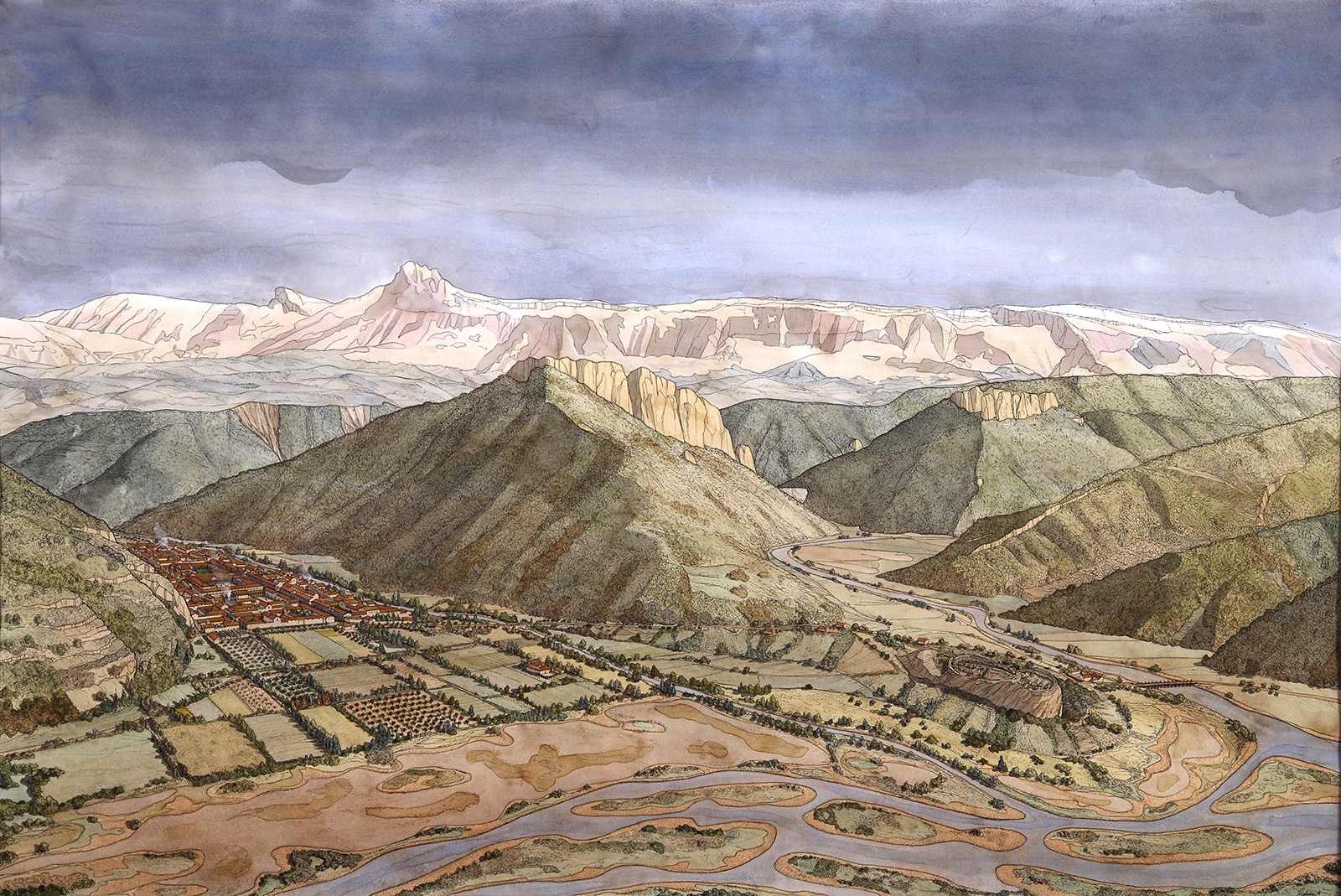 Peinture de Dinia au 2ème siècle