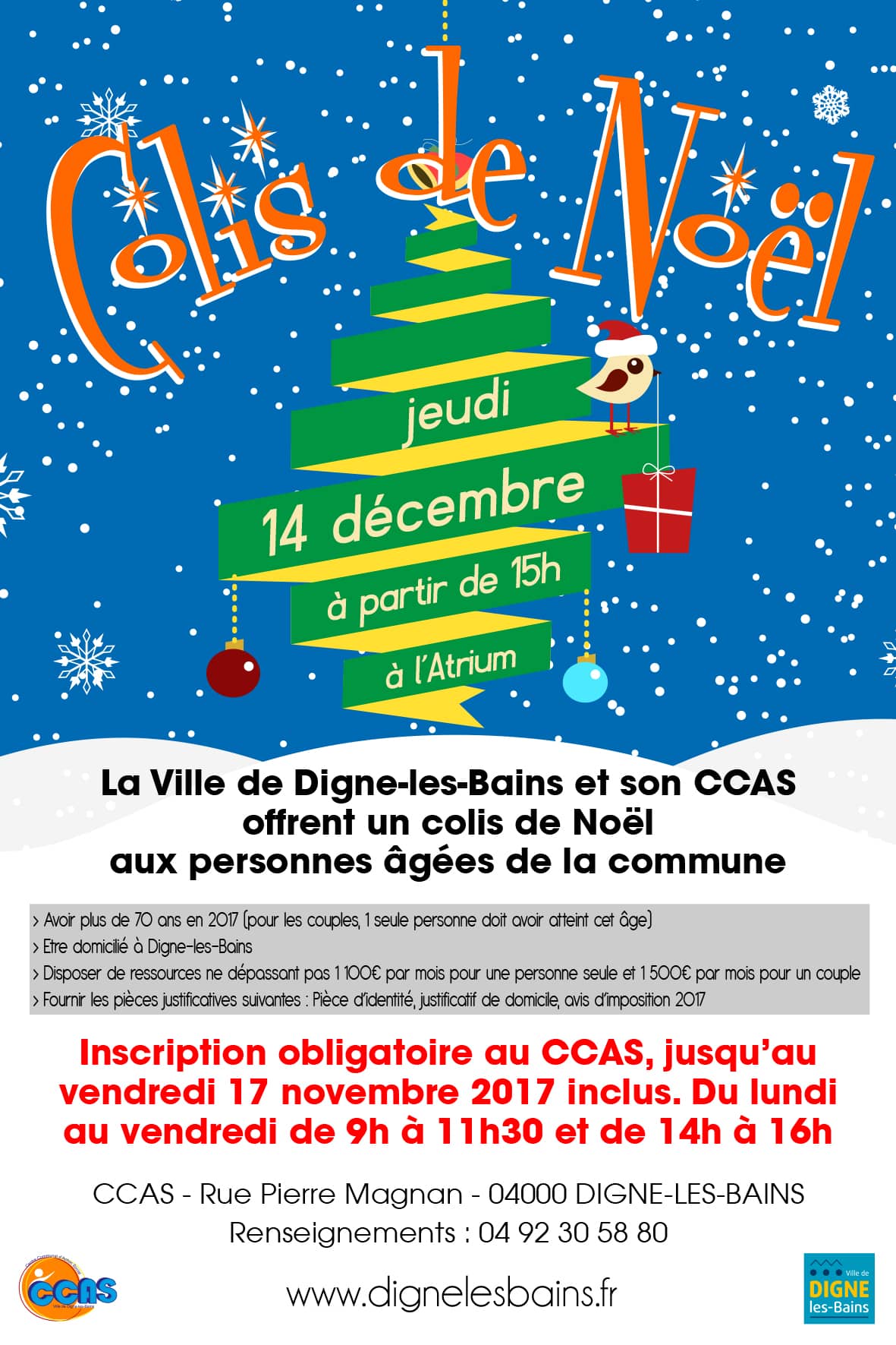 Colis de Noël du CCAS - Ville de Digne-les-Bains