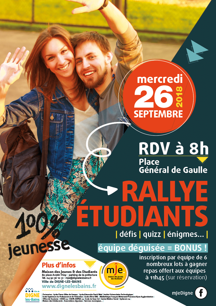 Affiche Rallye Etudiant