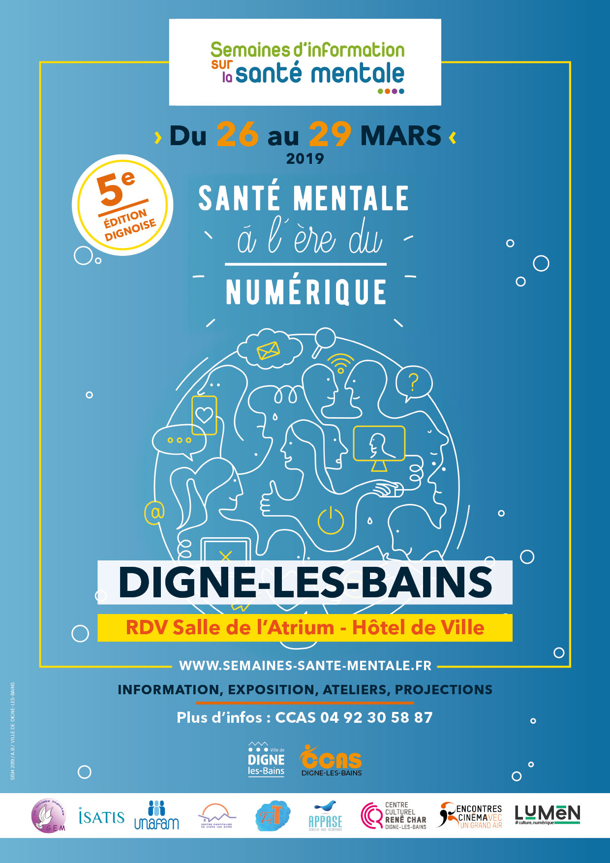 Affiche campagne Semaines d'information santé mentale