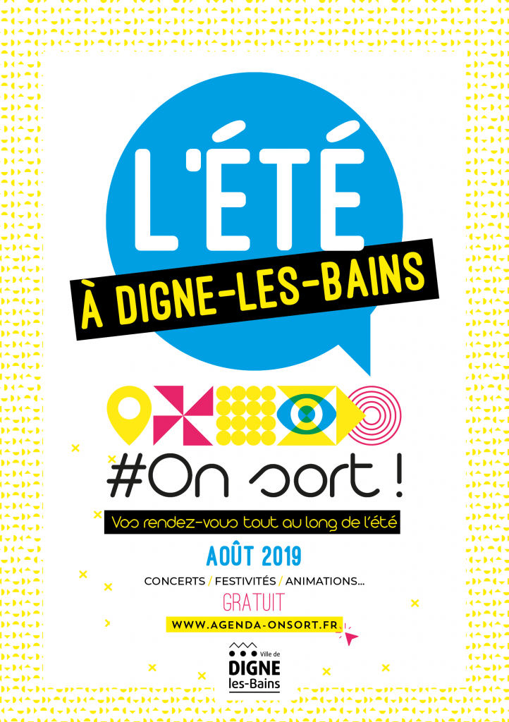 Flyer aout l'été on sort à Digne-les-Bains