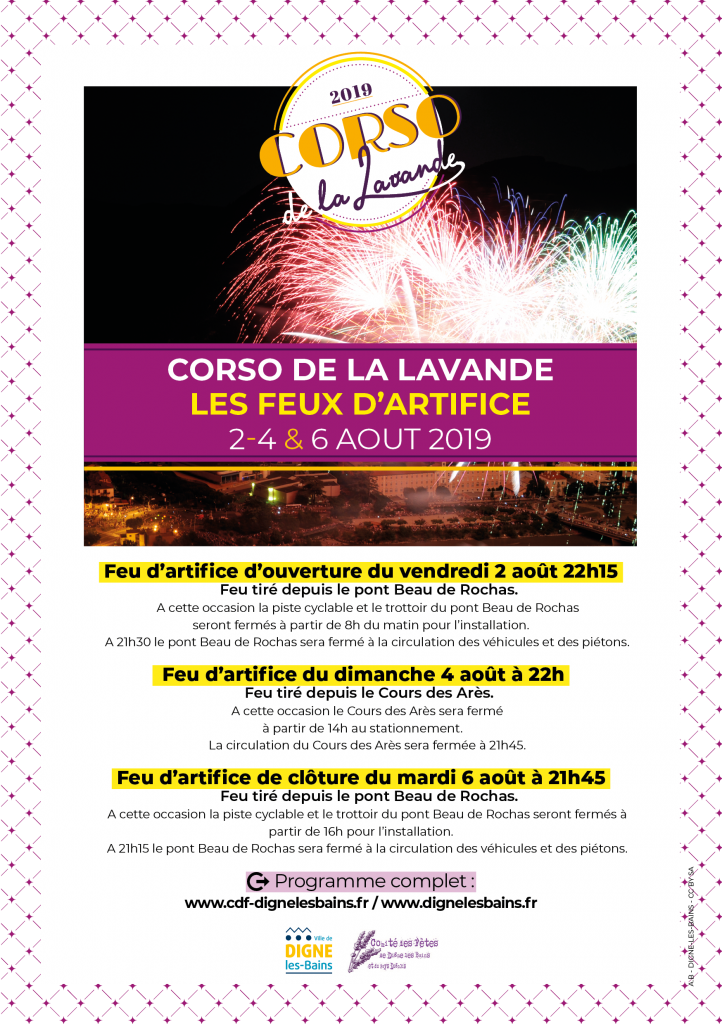 Flyer feux Corso de la Lavande