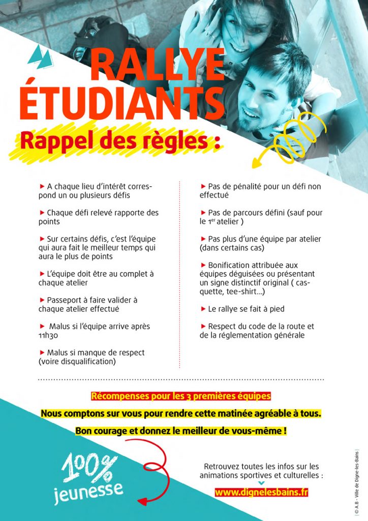 Flyer Rallye étudiants